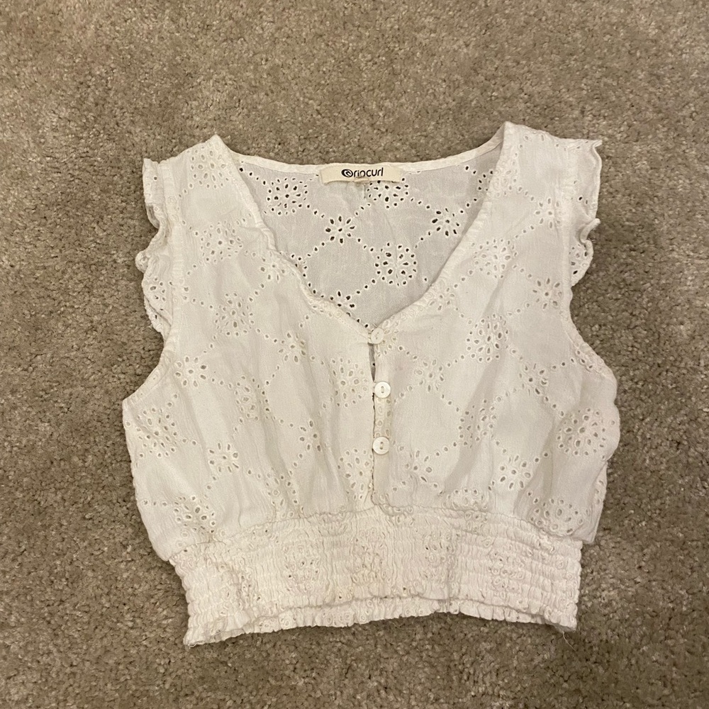 Super cut cropped Ripcurl tank top, size xs
